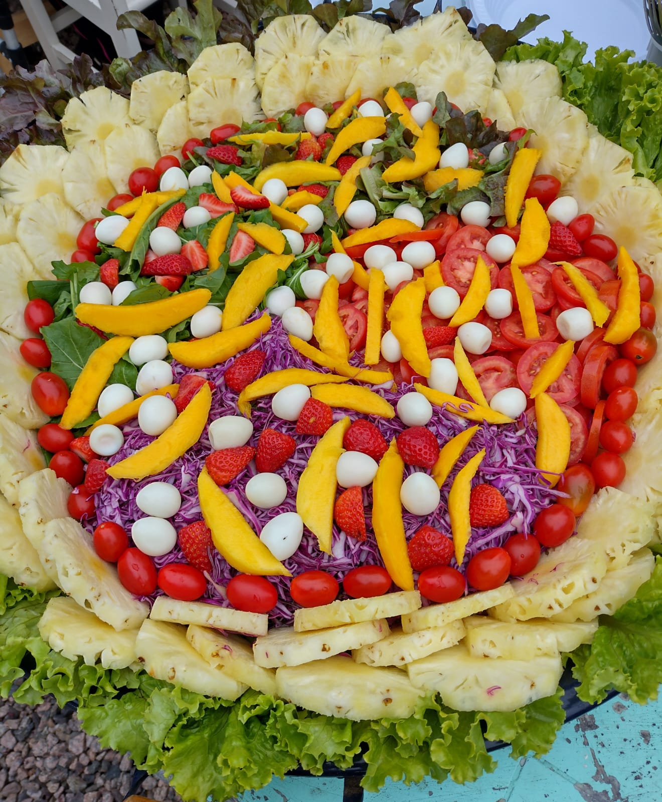Salada de Abacaxi - JJ Eventos
